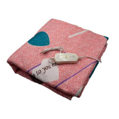 Електропростирадло 120х150см Electric Blanket Рожеве Серце