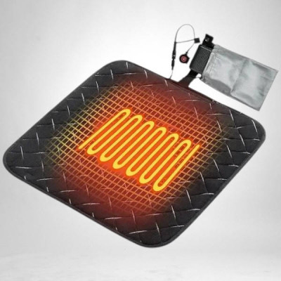 Килимок з підігрівом для ніг usb 45*45см Чорний