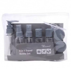 Набір дорожніх ємностей 9 in 1 Travel Bottle Set Сірий