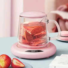 Підставка з підігрівом для чашки Heating Cup Рожева