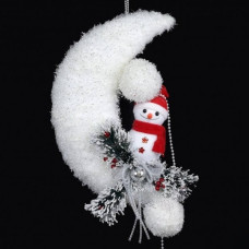 Декор підвісний Сніговик на місяць 01-20-66