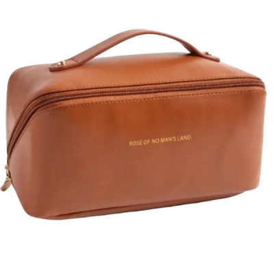 Косметичка жіноча дорожня Makeup bag AND XL-980 Коричнева