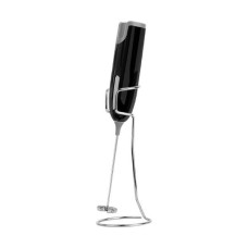 Електричний капучинатор для молока з підставкою Milk Frother Чорний