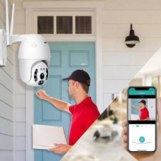 Камера відеоспостереження 4mp + 12v 2a power app WI FI A6-V380 Біла