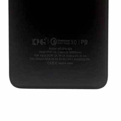 Power Bank 50000 mAh 22.5W KPG-508 Чорний