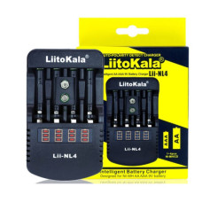 Зарядний пристрій на 4 акумулятори ААА LiitoKala Lii-NL4 Чорне