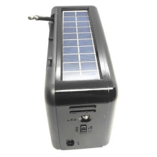 Радіоприймач із сонячною панеллю RX BT978S USB, MP3 Чорний