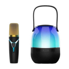 Колонка Bluetooth c RGB підсвічуванням та мікрофоном XM-A68 Чорна