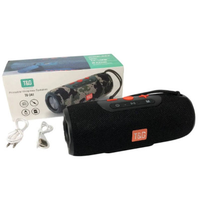 Колонка Bluetooth з функцією speakerphone з радіо TG341 Чорна