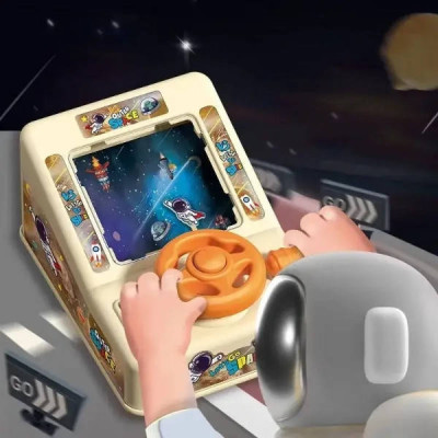 Іграшка електронна з кермом для дітей Outer Space Бежевий