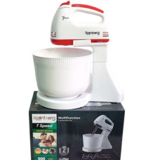 Міксер Rainberg RB-1005 7 швидкостей із чашею 2л 500Вт Червоний