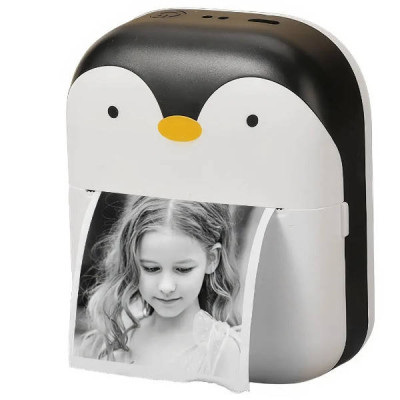 Термопринтер дитячий Пінгвінчик TOY G M05 PENGUIN Чорно-білий