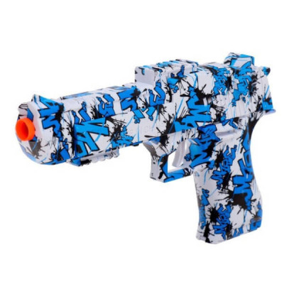 Пістолет з орбізами, USB-зарядка Water gun M416 AND G-717 Білий з синім