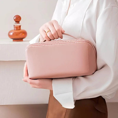 Косметичка жіноча дорожня Makeup bag AND XL-980 Рожева