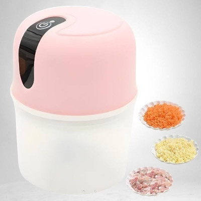Портативний міні-подрібнювач Portable Food Processor Рожевий