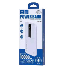 Power bank на два виходи з дисплеєм із швидкою зарядкою 10000 mAh INKAX PBQ-06 Білий