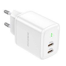 Мережевий зарядний пристрій BOROFONE BN9 Reacher PD35W dual port(2C)
