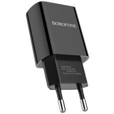Мережевий зарядний пристрій BOROFONE BA20A Sharp single port charger set(Lightning) 10.5W Black