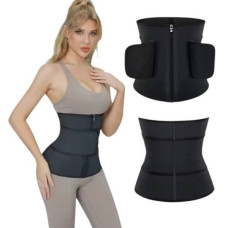 Потяг для схуднення, що стягує Waist training corset Чорний XL