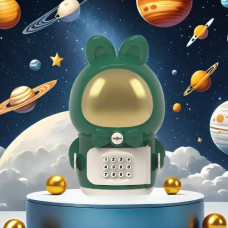 Скарбничка сейф електронна із замком Space Rabbit Piggy Зелена