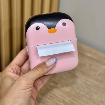 Термопринтер дитячий Пінгвінчик TOY G M05 PENGUIN Чорно-рожевий