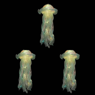 Декор, що світиться Медуза на батарейках Jellyfish lamp AND HA-113 Жовта
