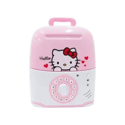 Скарбничка сейф валізка Hello Kitty Рожевий