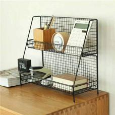 Стелаж металевий кухонний органайзер Storage Rack Model 2 BLACK Чорний