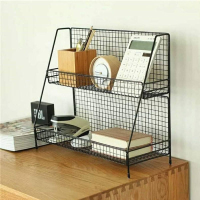 Стелаж металевий кухонний органайзер Storage Rack Model 2 BLACK Чорний