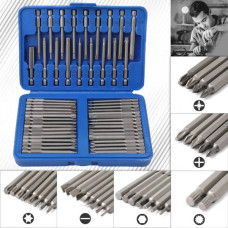 Набір біт магнітних 50шт у валізі SOCKET SET ES-50 Блакитний
