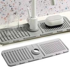Килимок бризковик на кран Drain mat LY-692 Сірий