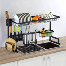 Стелаж кухонний сушарка для посуду метал+пластик Storage Shelf Sink storage rack XL-738