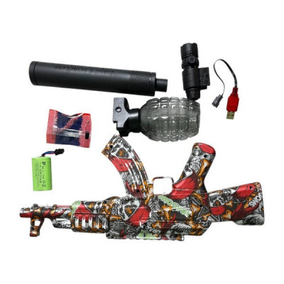 Автомат з орбізами, USB зарядка Toys gun AK WH77 Пірат