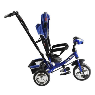 Велосипед триколісний з ручкою та козирком 68-640 Best Trike Синій