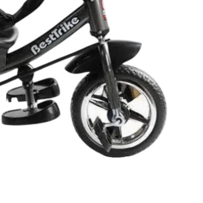 Велосипед триколісний з ручкою та козирком 62-403 Best Trike Чорний