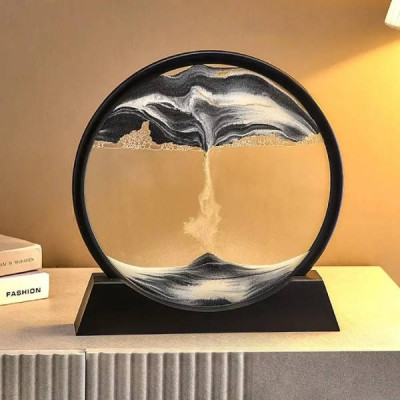 Декор настільний інтер’єрний Mobile Sand Painting Чорний пісок