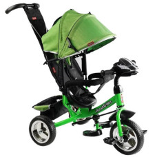 Велосипед триколісний з ручкою та козирком 69-067 Best Trike Салатовий