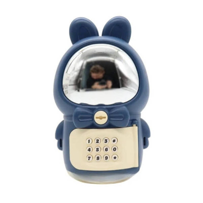 Скарбничка сейф електронна із замком Space Rabbit Piggy Синя