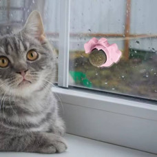 Кулька з котячою м'ятою на липучці Собачка Рожевий