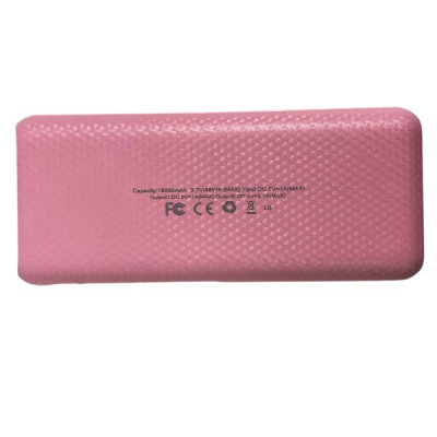 Power Bank 16000 mah Battery Pack Portable Рожевий