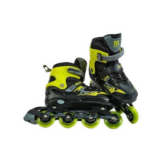 Ролики з переднім колесом 38-42р устілка 24,5-26,5см колеса PU d 7см 61150-L Best Roller Чорні з
