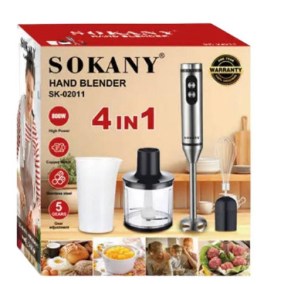 Блендер занурювальний 4в1 800Вт SOKANY SK-020011