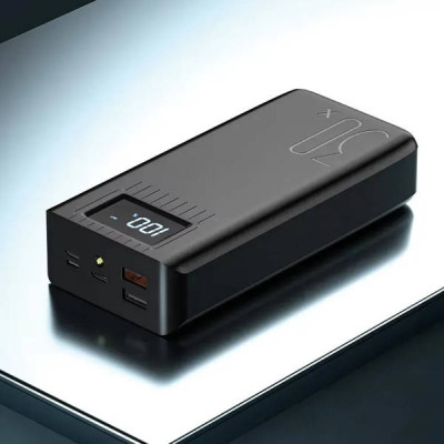 Power bank 30000mAh з ліхтариком Чорний