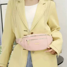 Сумка жіноча бананка Womens backpack XL-1211 Рожева