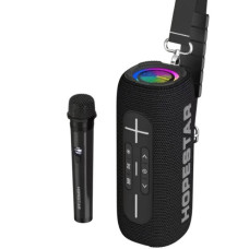 Колонка з мікрофоном Hopestar P32 MAX 8800мАч Чорна