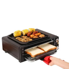 Електро-піч настільна багатофункціональна для піци 6в1 14л 4000w TK-1400 Чорна