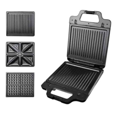 Мультимейкер 3в1 з антипригарним покриттям 1400 Вт Sokany SK-BBQ-852