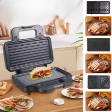 Мультимейкер 3в1 з антипригарним покриттям 1000 Вт Sokany SK-BBQ-835