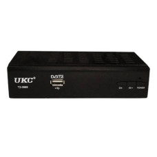 Тюнер цифровий DVB-T2 з підтримкою WiFi адаптера UKC T2-0968 Чорний