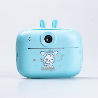 Фотоапарат моментального друку Зайчик Print Camera MA458 Блакитний